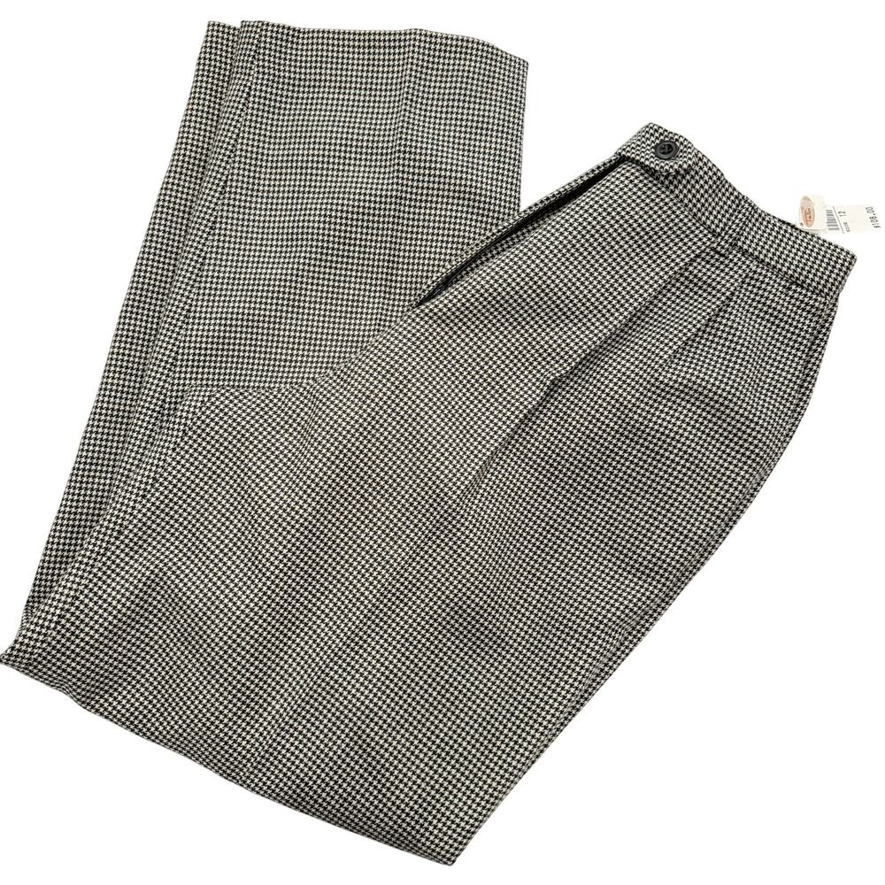 Talbots Vintage Wool Tweed High Rise Pants | Checkered | 12